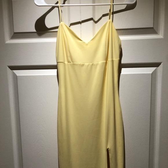Yellow midi dress - Picture 3 of 7